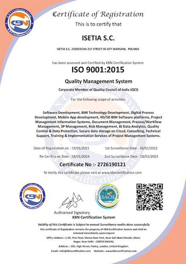 ISO Certificate